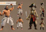 create 3d low poly character modeling, rigging, and animation for game assets